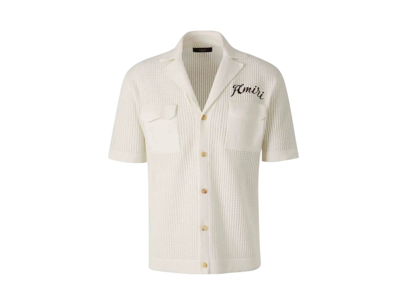 AMIRI Mesh Polo Sand