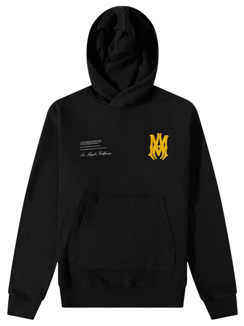AMIRI Military Specs Stencil Hoodie Black Men's - US