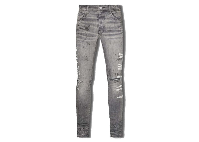 AMIRI Military Stencil Jean Grey Men's - PF22 - US