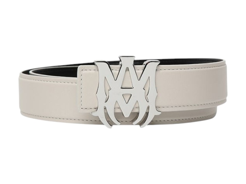 AMIRI Nappa 1.5 Width Belt Alabaster in Leather - JP