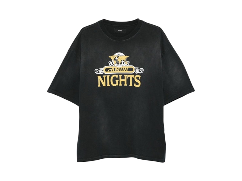 Tシャツ・カットソー AMIRI Amiri Nights Tee AMIRI Night Tee Black Men's - US