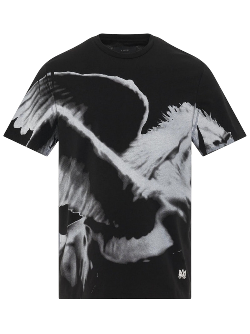 AMIRI Oversized Pegasus Tee Black Men's - GB