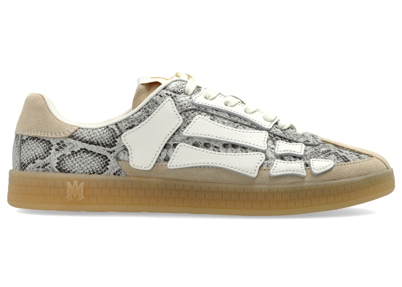 Men's AMIRI Pacific Bones Snakeskin Alabaster Sneakers