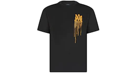 AMIRI Paint Drip AM Logo T-Shirt Black/Orange