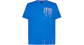 AMIRI Paint Drip Core Logo T-Shirt Blue/White/Multi