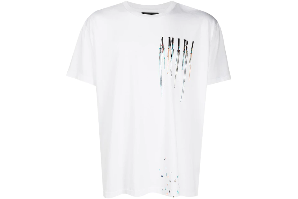 AMIRI Paint Drip Core Logo T-Shirt White