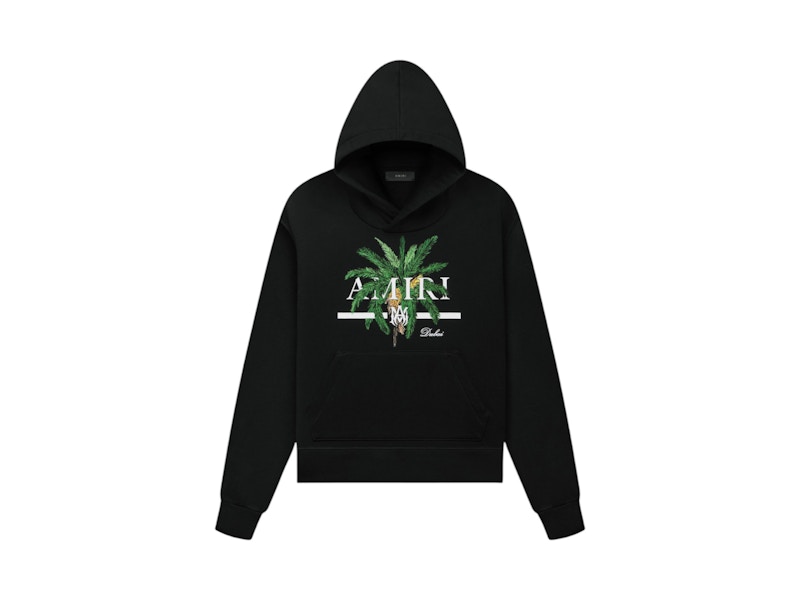 AMIRI Palm Tree Dubai Hoodie Black Men's - US