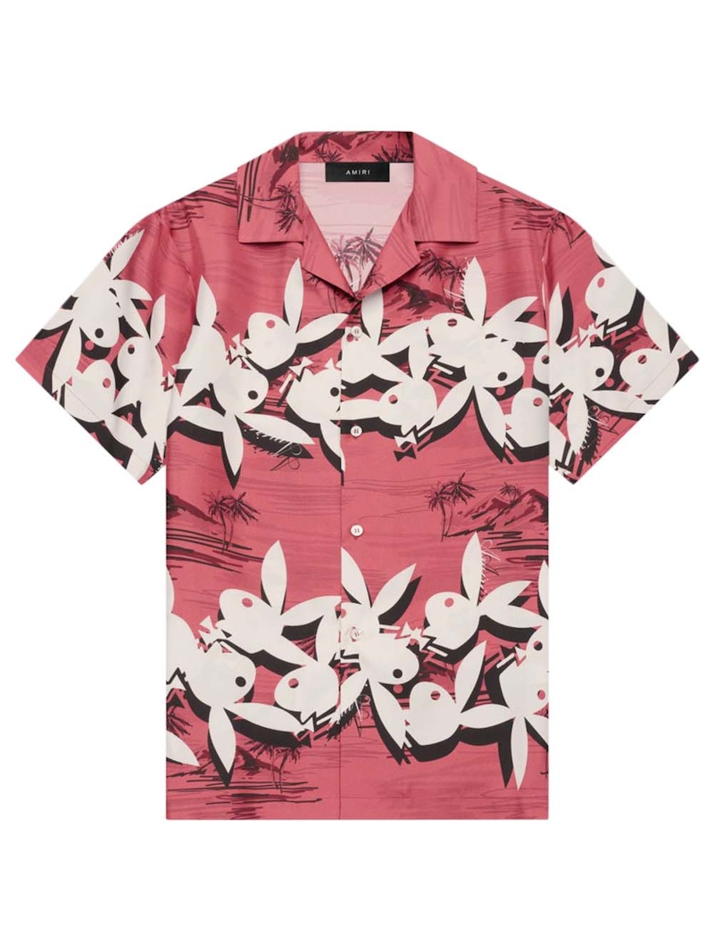 AMIRI アロハシャツ ピンク AMIRI Playboy Aloha Shirt Red Men's - SS24 - US