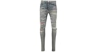 AMIRI Jeans mit Regenbogen-Patch Mehrfarbig