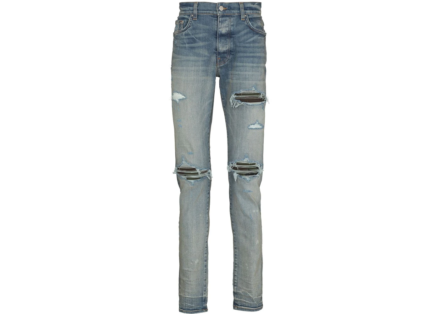 AMIRI Ripped Distressed Skinny Jeans Clay Indigo Men's - SS21 - US