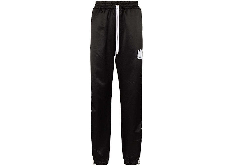 AMIRI Satin Finish Drawstring Trackpant Black/White - SS21 男装- CN