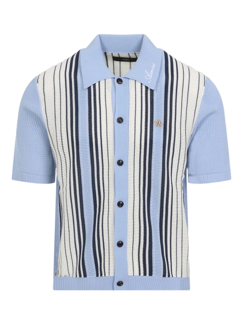 AMIRI Script Stripe Shirt Ashley Blue