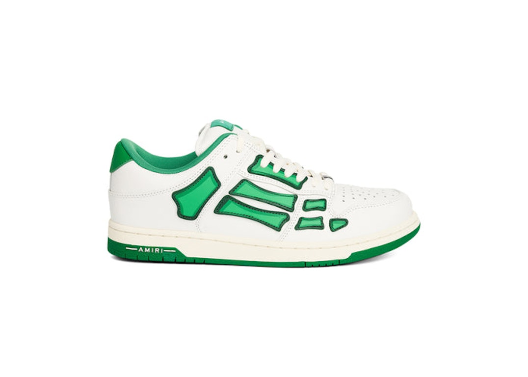 Pre-owned Amiri Skel Low Top White Green In White/green
