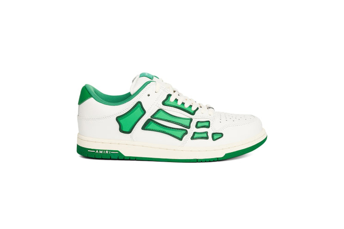 Pre-owned Amiri Skel Low Top White Green In White/green