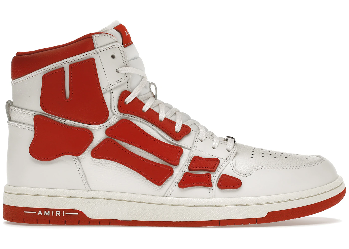 AMIRI Skel Panelled High Top White Red Men's MFS002-124 US