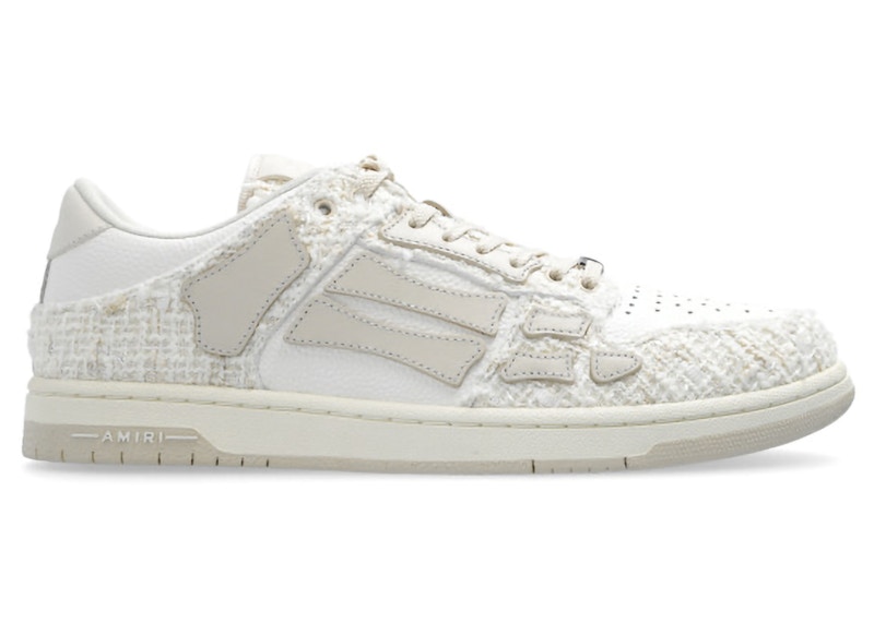 【AMIRI】女性 BOUCLE SKEL TOP LOW スニーカー AMIRI Skel Top Low Alabaster Boucle Men's - AMFOSR1008-271 - GB