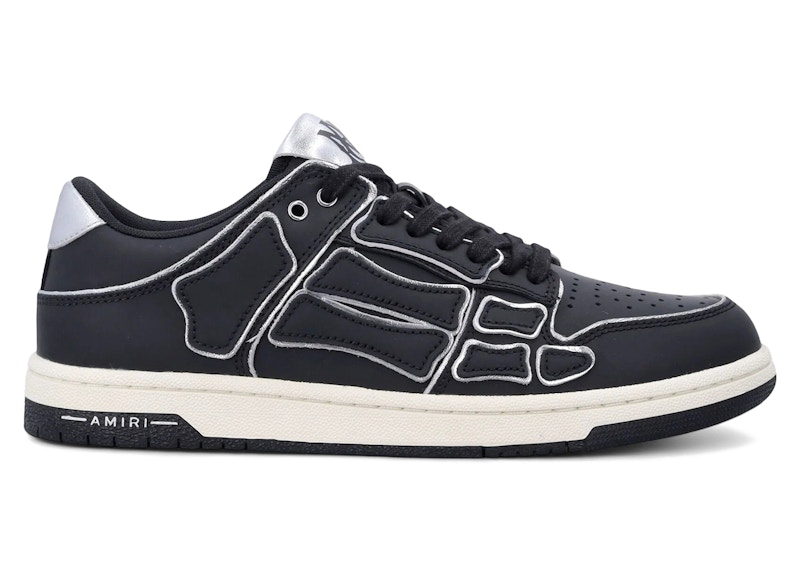 AMIRI Skel Top Low Black Silver Men's - AMSNSN1004-001 - US