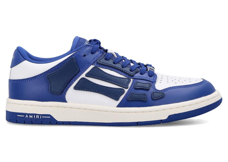 Pre-owned Amiri Men's  Skel Top Low Sneakers In Blue/white