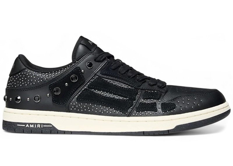 AMIRI Skel-Top Low Crystal Studded Black Men's - AMFOSR1170-001 - US
