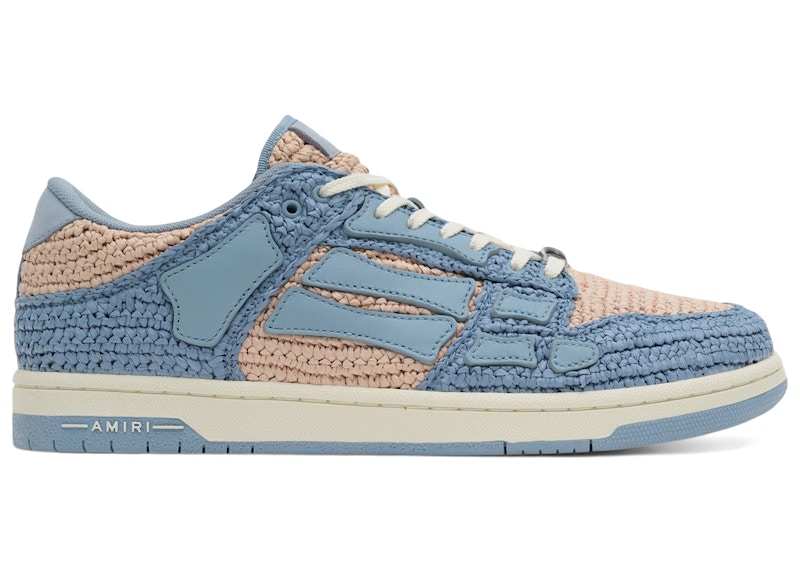 AMIRI Skel Top Low Raffia Beige Blue