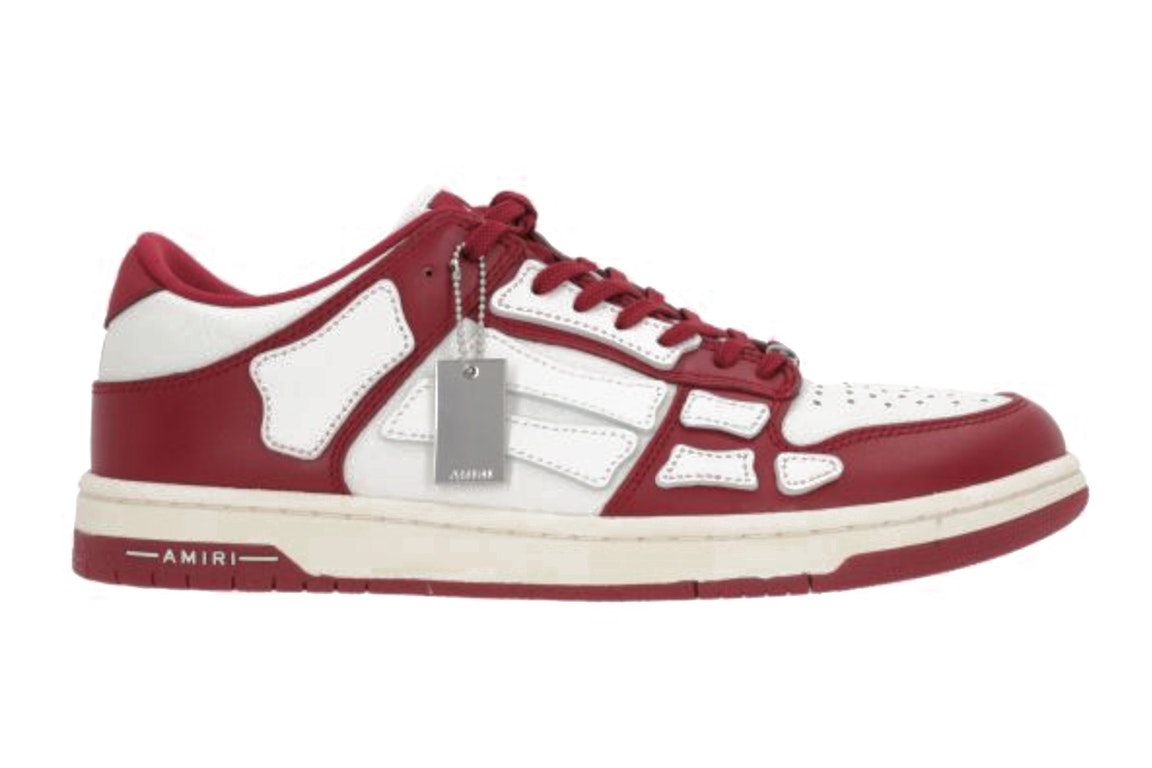 Pre-owned Amiri Skel Top Low Red White In Red/white