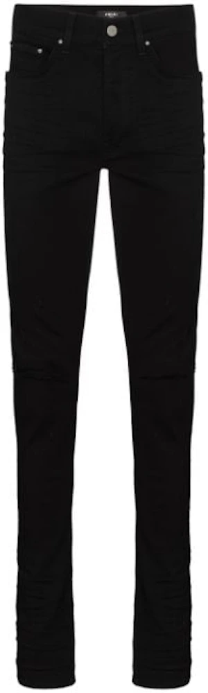 AMIRI Slash Skinny Stretch Jeans Black Men's - SS20 - US