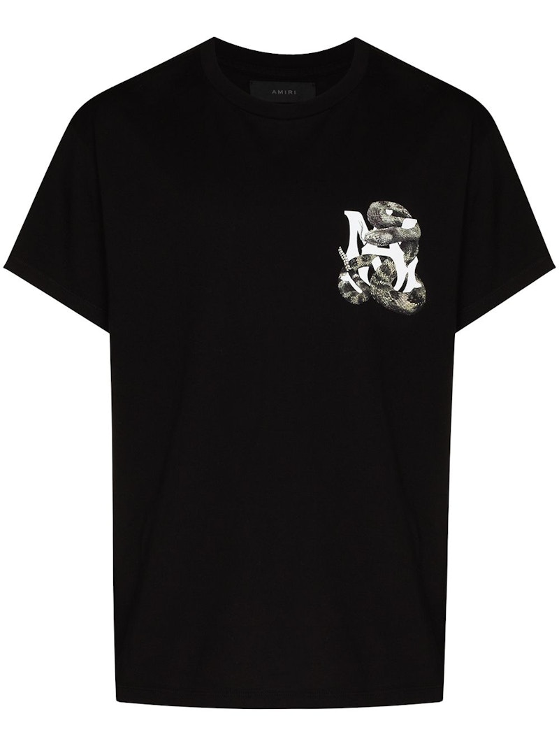 AMIRI Snake Tee Black Men's - SS21 - US