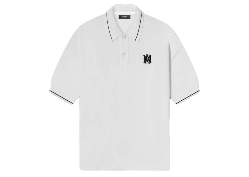 AMIRI Solid Short Sleeve Polo White Men's - FW22 - US