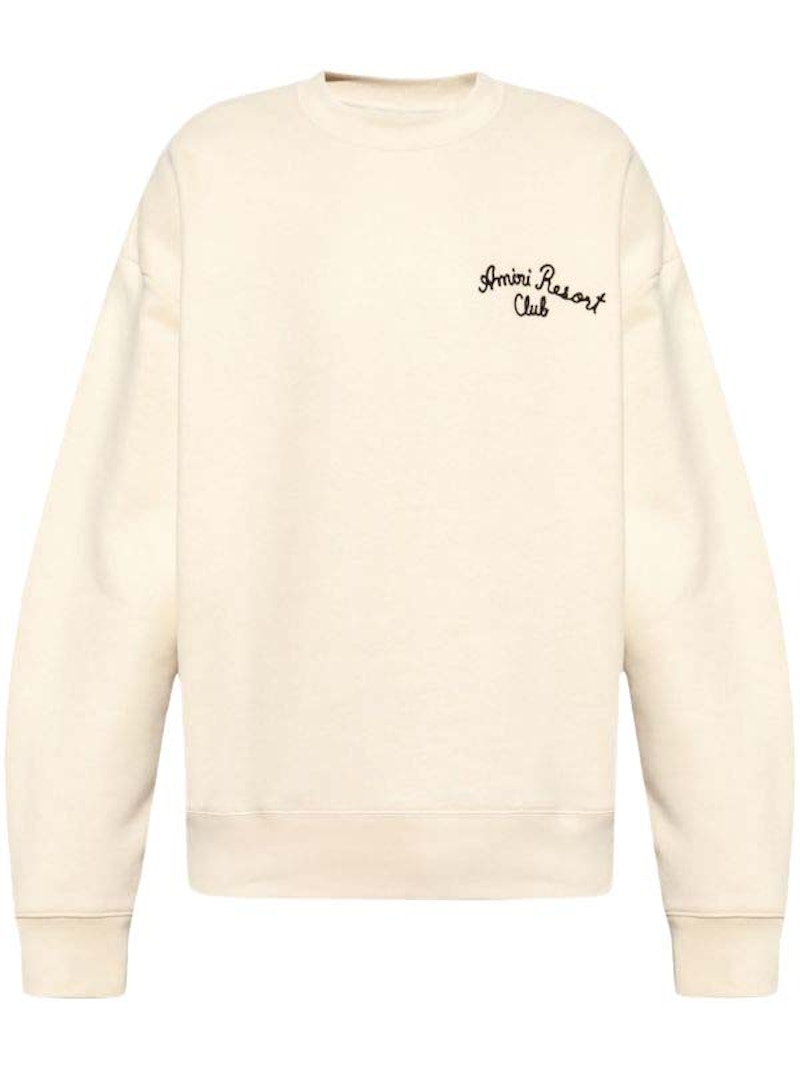 Pre-owned Amiri Men's Spirit Oversized Crew In Birch