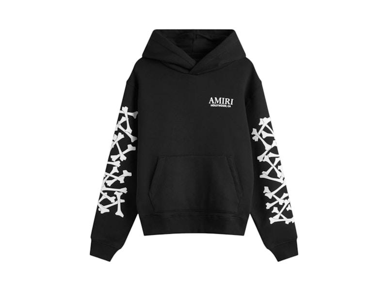AMIRI Stacked Bones Hoodie Black/White Men's - SS25 - US