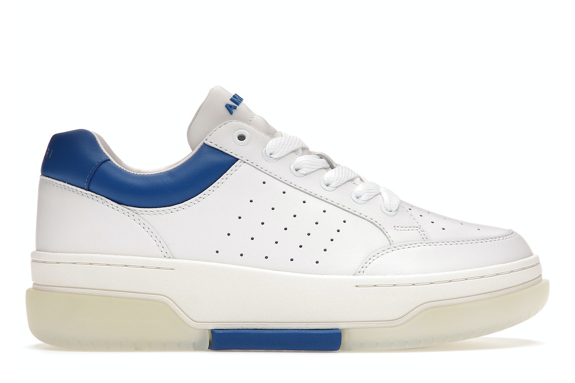 Pre-owned Amiri Stadium Low White Blue In White/blue