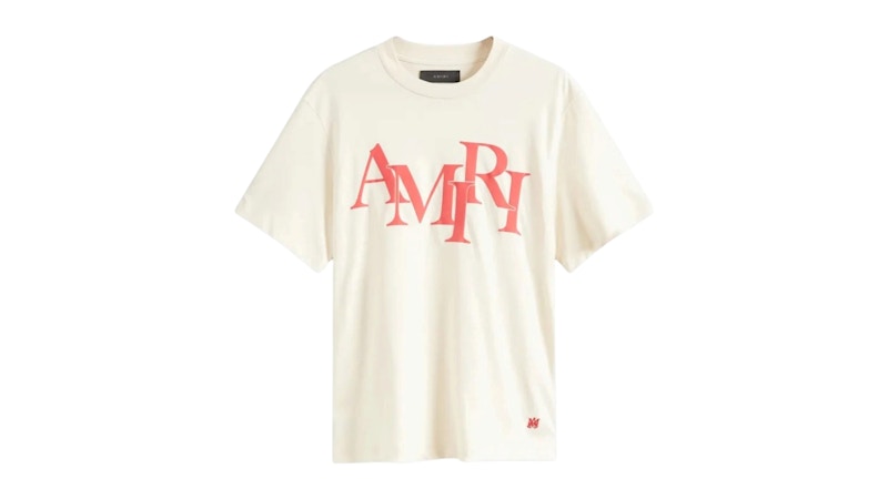 AMIRI Staggered Tee Birch White
