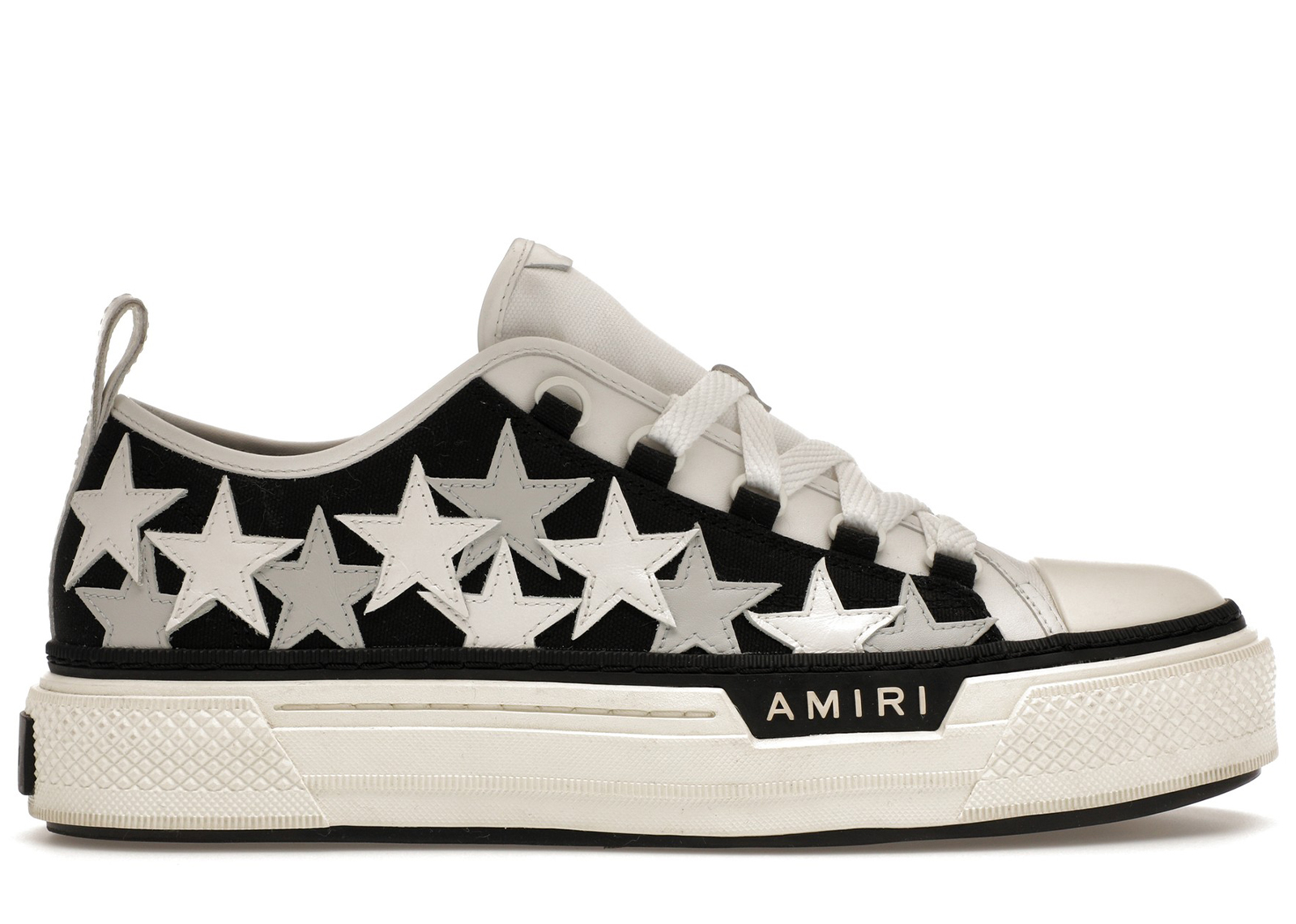 AMIRI Stars Court Low Black White Men's - PS23MFS014-001 - US