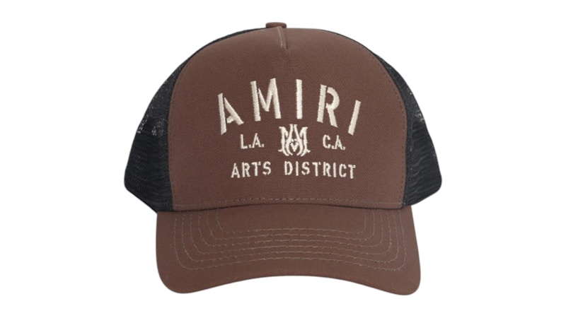 Pre-owned Amiri Men's  Stencil Trucker Hat In Green