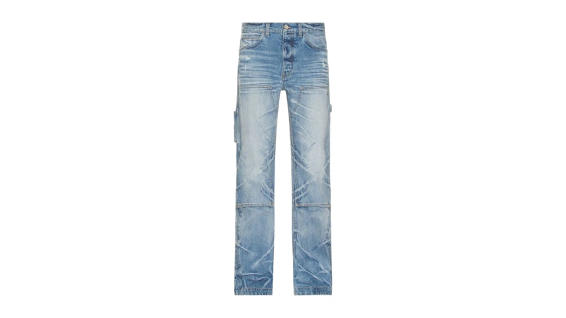 AMIRI Straight Fit Carpenter Faded Indigo Jeans Blue メンズ