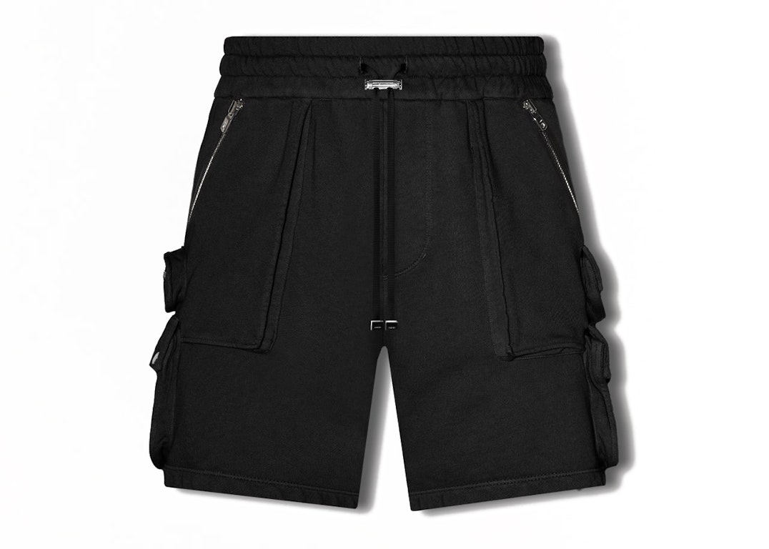 Pre-owned Amiri Multiple Pockets Tactical Cargo Shorts Black