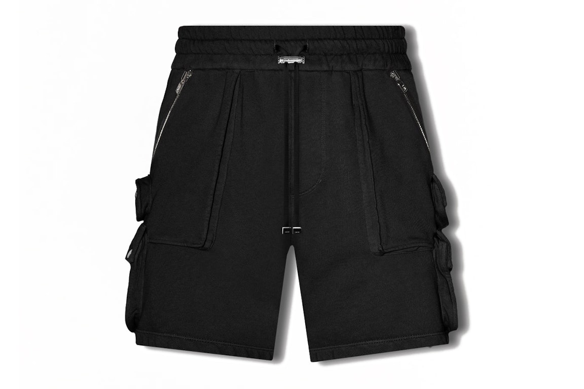 Pre-owned Amiri Multiple Pockets Tactical Cargo Shorts Black