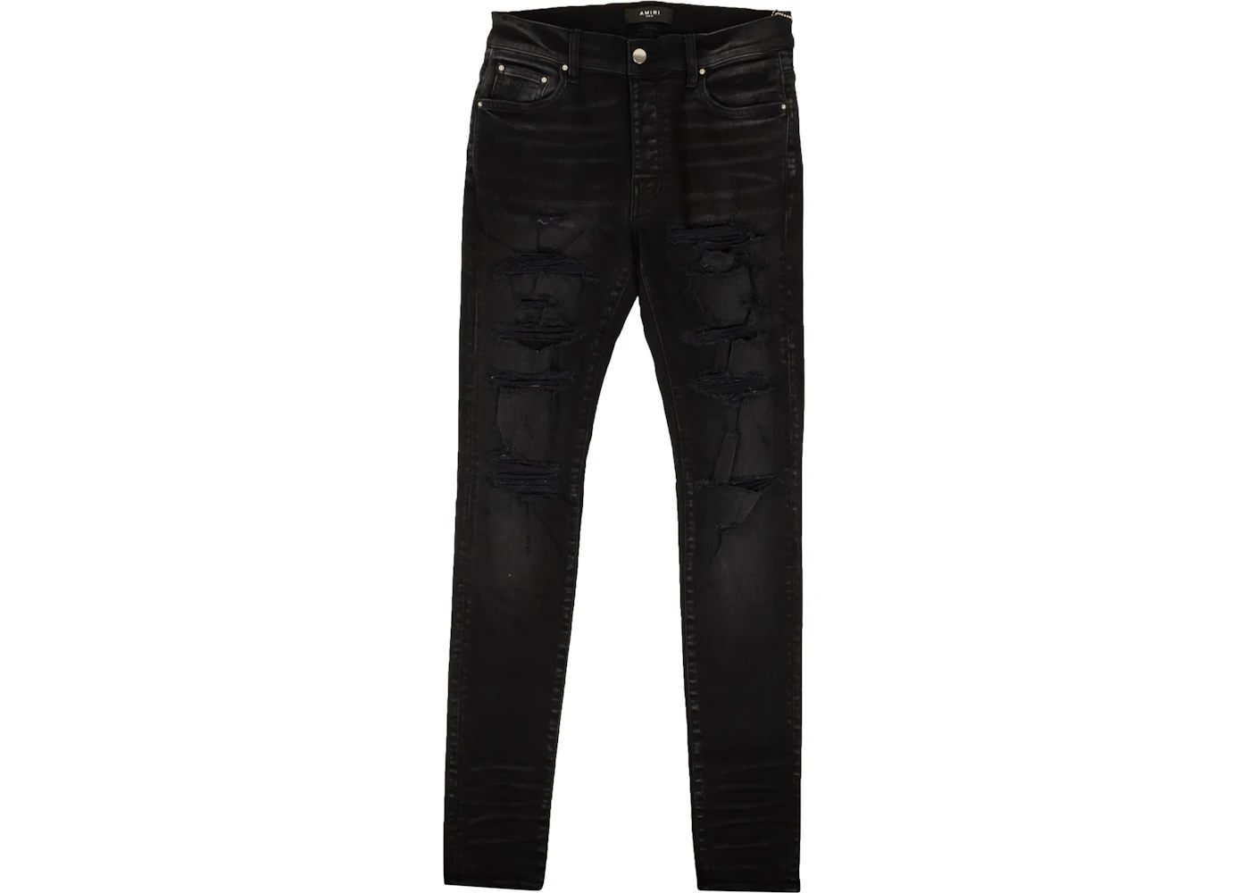AMIRI Thrasher Plus Distressed Skinny Jeans Black - SS23 - US