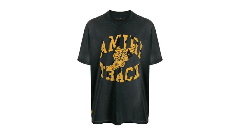 AMIRI Track Tee Faded Black