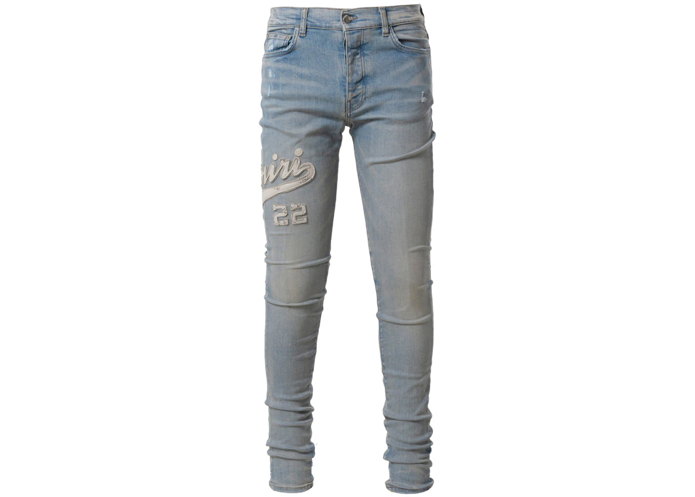 AMIRI Varsity Applique Logo Jeans Clay Indigo Men's - SS23 - US