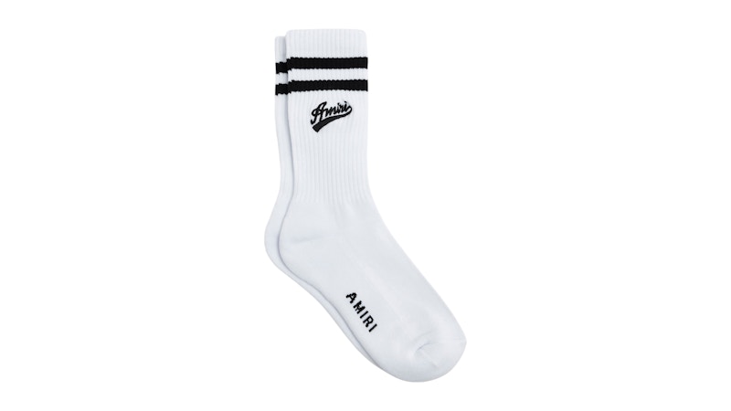 AMIRI Varsity Script Socke Weiß