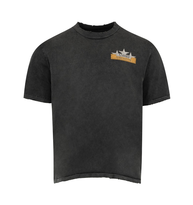 AMIRI アミリ SS25 VINTAGE AMIRI CRYSTAL STAR TEE / BLK - NUBIAN