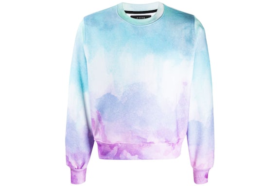 AMIRI Acuarela Crew Azul/Violeta