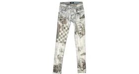 AMIRI Wes Lang Sketch Straight Fit Jeans Blue