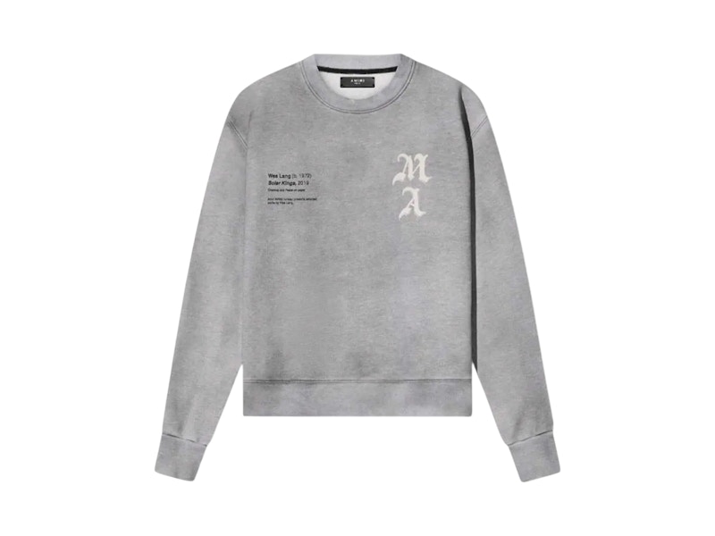 AMIRI x Wes Lang Wes Lang Solar Kings Crew Heather Grey