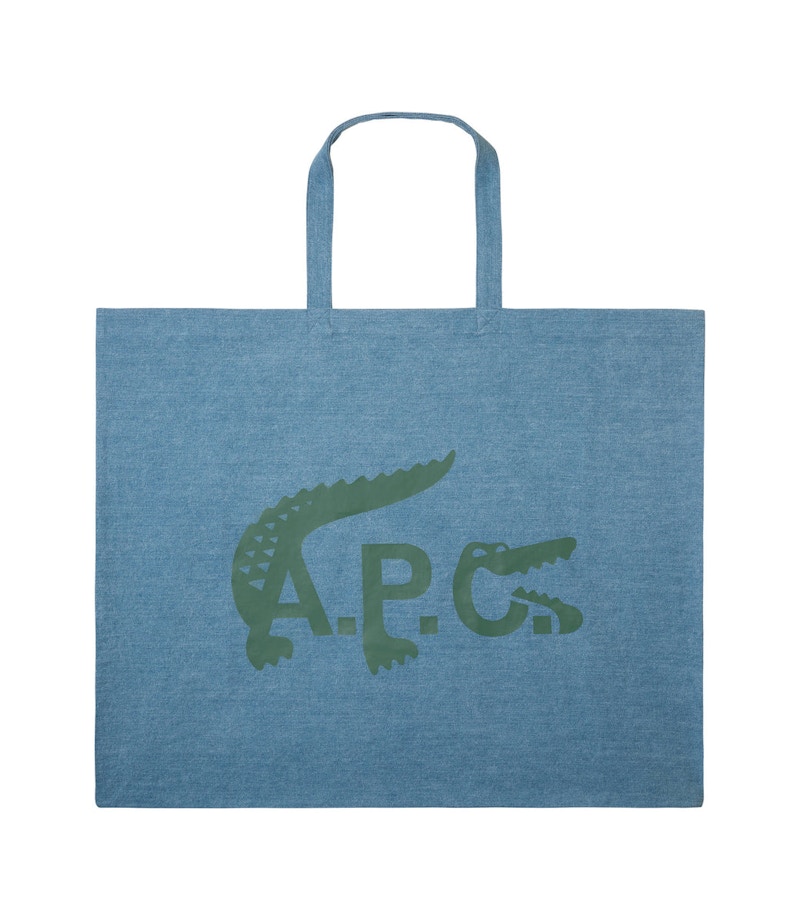 A.P.C. x Lacoste XXL Shopping Bag Indigo - SS22 - US