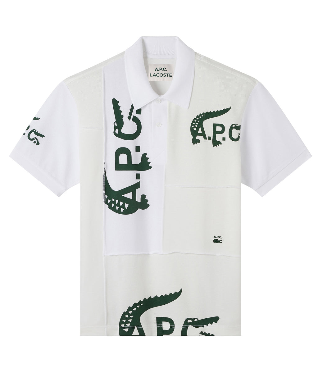 A.P.C. x Lacoste Patchwork Polo Shirt White メンズ - SS22 - JP
