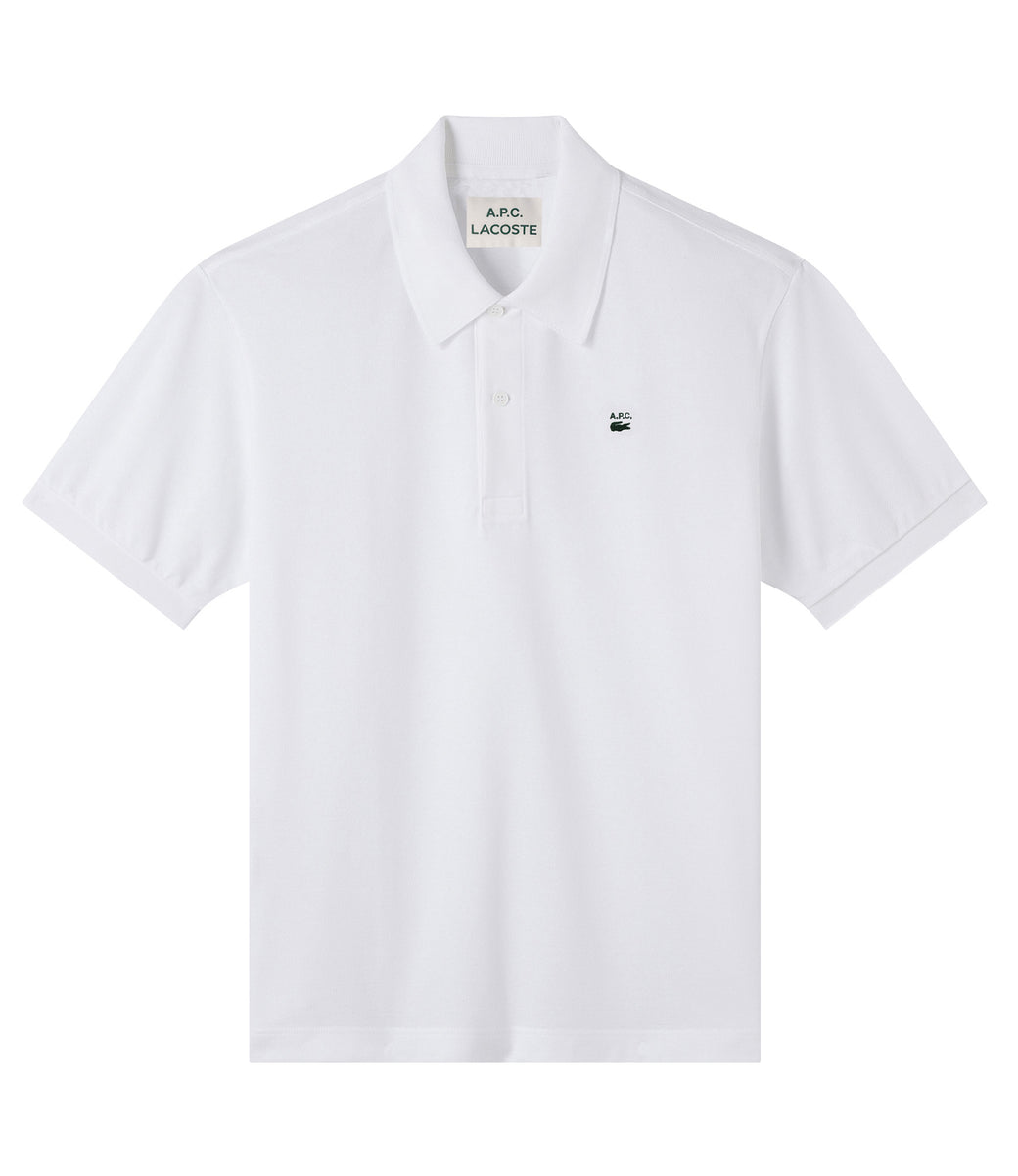 A.P.C. x Lacoste Polo Shirt White - SS22 メンズ - JP