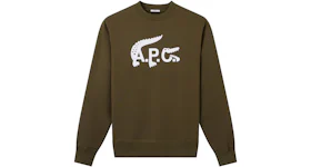 A.P.C. x Lacoste Sweatshirt Khaki Green