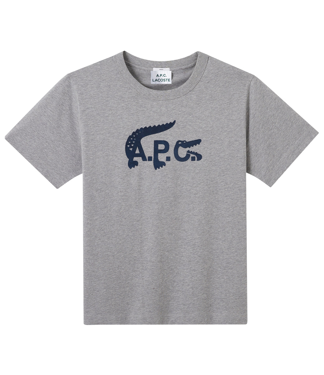 A.P.C. x Lacoste T-shirt Heather Gray - SS22 - US